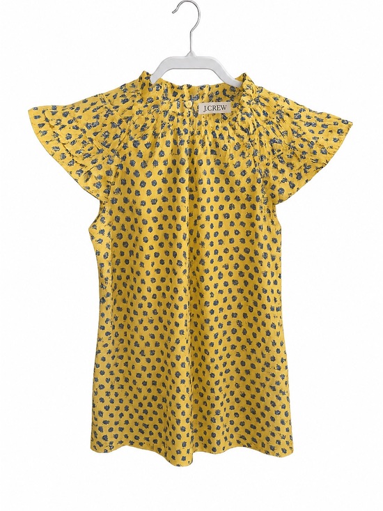 J. Crew Factory Tops - J. Crew Factory Flutter-Sleeve Top